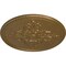 Ekena Millwork Milton Ceiling Medallion (Fits Canopies up to 7 7/8"), Hand-Painted Pale Gold, 40 5/8"OD x 1 3/4"P CM40MIPAS - alternate 3